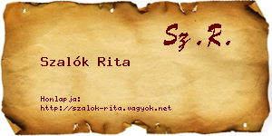 Szalók Rita névjegykártya